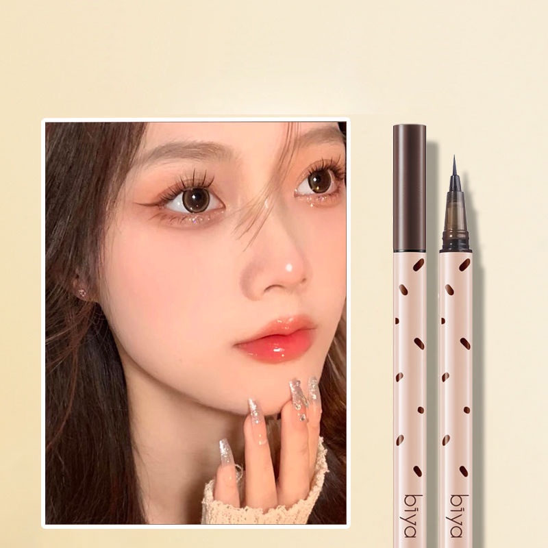 biya-อายไลเนอร์-ชนิดน้ํา-สีเทา-สีน้ําตาล-ติดทนนาน-กันน้ํา-แห้งเร็ว