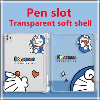 【Doraemon】 Apple iPad Case For iPad10.2（Gen9 7/Gen8） 5th 6th 9.7 2018 Mini 5 4 3 2 1 Air4 10.5 Pro11 12.9inch TPU Cover Airbag pen slot protective shell