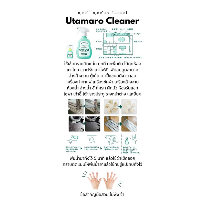 utamaro-cleaner-ราคาถูกที่สุด-ในshopee-น้ำยาทำความสะอาด-เอนกประสงค์-จากญี่ปุ่น-กำจัด-คราบหนัก-คราบเบา-คราบบนพื้นผิว