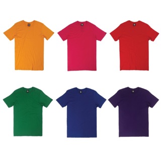 Barbari  POP เสื้อยืดคอกลม  ปัก barbari แขนซ้าย  ผู้ชาย/ผู้หญิง สีเหลือง,แดง,ชมพู,เขียว,ม่วง,น้ำเงิน  (BR3)