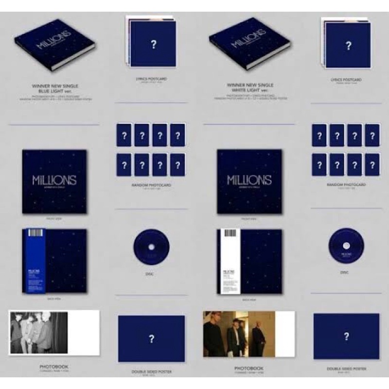 winner-millions-ver-white-แบบแกะ-การ์ด-seungyoon-ได้ของแถม-yg-postcard