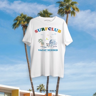 【cotton Tshirts👕】Surf Club พร้อมส่ง ถูกและดี❗️ เสื้อยืด เสื้อใส่ไปทะเล เสื้อยืดโอเวอร์ไซส์ เสื้อสไตล์เกาหลี