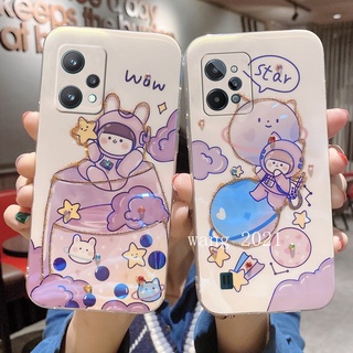 Ready Stock 2022 New Casing เคส Realme C31 Realme 9 9i 9 Pro+ FreeFire Limited Edition Phone Case Glitter Rhinestone Balloon Girl Cartoon Shockproof Soft Case เคสโทรศัพท