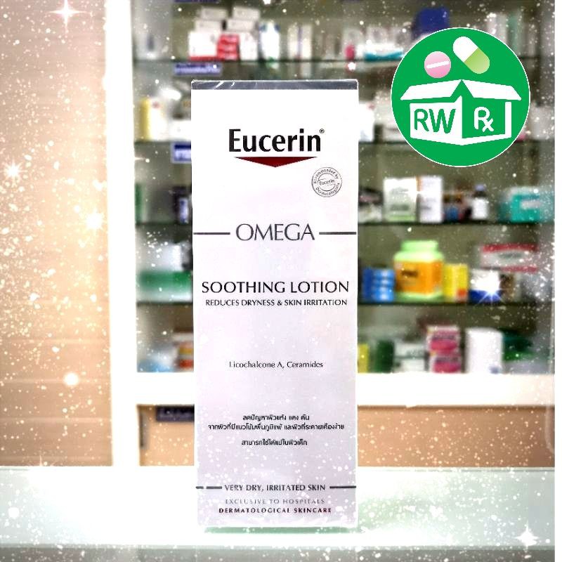 ภาพหน้าปกสินค้า**Exp.9/25-1/26** Eucerin Omega​ Soothing​ LOTION 250ml​ ฉลากไทย รุ่นมีกล่อง ยูเซอริน โอเมก้า ซูทติ้ง โลชั่น