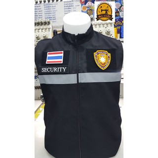 เสื้อกั๊ก SECURITY(พร้อมอาร์มครบชุด)