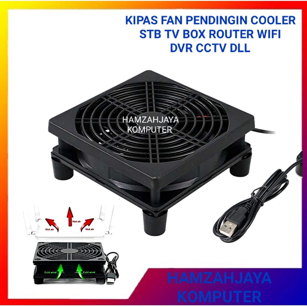พัดลมระบายความร้อน Wifi Router Tv Box STB Silent 12cm DC Cooling Fan ...