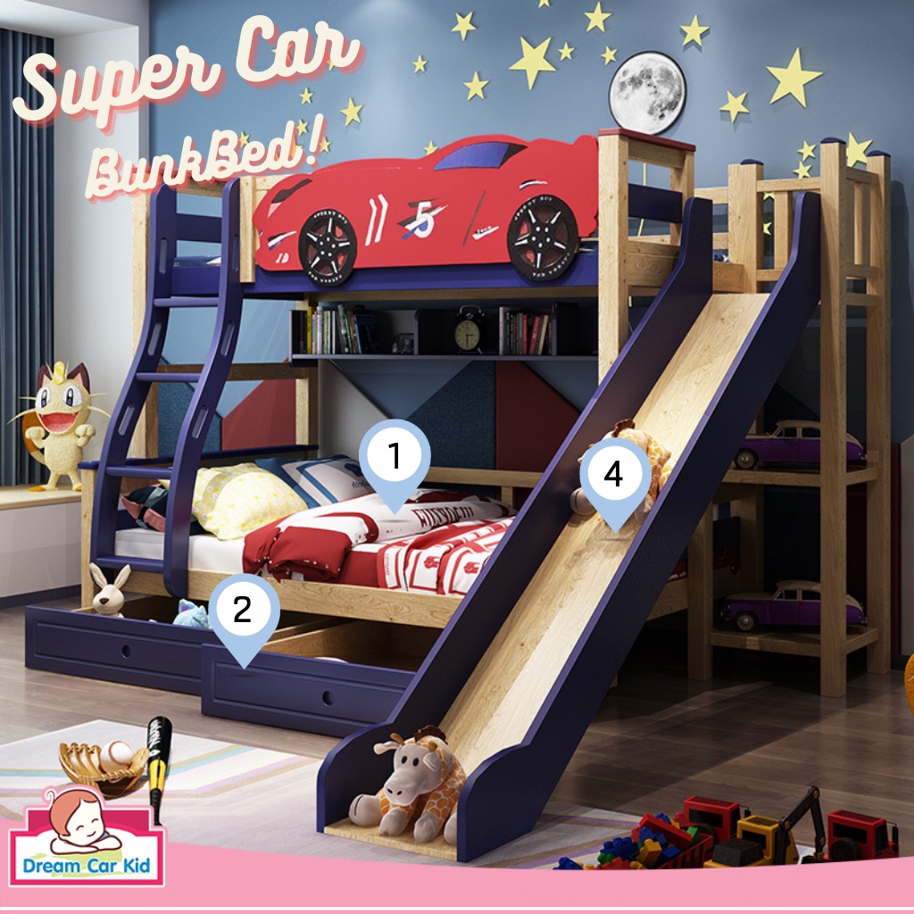 เตียง-2-ชั้น-super-car-bunk-bed-5-ฟุต-สีไม้-น้ำเงิน