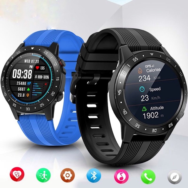 ภาพหน้าปกสินค้ามี GPS ในตัว Smart watch M5 pro & M7 pro ใส่ซิมโทรเข้าออกได้ ฟังก์ชั่นภาษาไทย ประกันสินค้า 3 เดือน มีเก็บปลายทาง