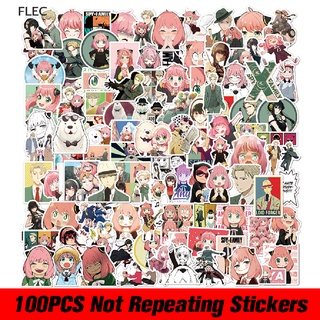 FLEC 100PCS  SPY x FAMILY Anime Manga Stickers Yor Forger Loid Forger Anya  Sticker NEW