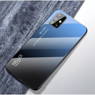 ส่งจากไทย Case Samsung Galaxy A71 4G เคสซัมซุง เคสกระจกสองสี เคสเงาไล่สี ขอบนิ่ม TPU CASE เคสกันกระแทก