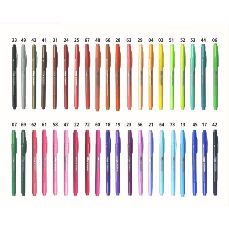 dong-a-pen-mycolor2-ปากกาสีน้ำ-2-หัว