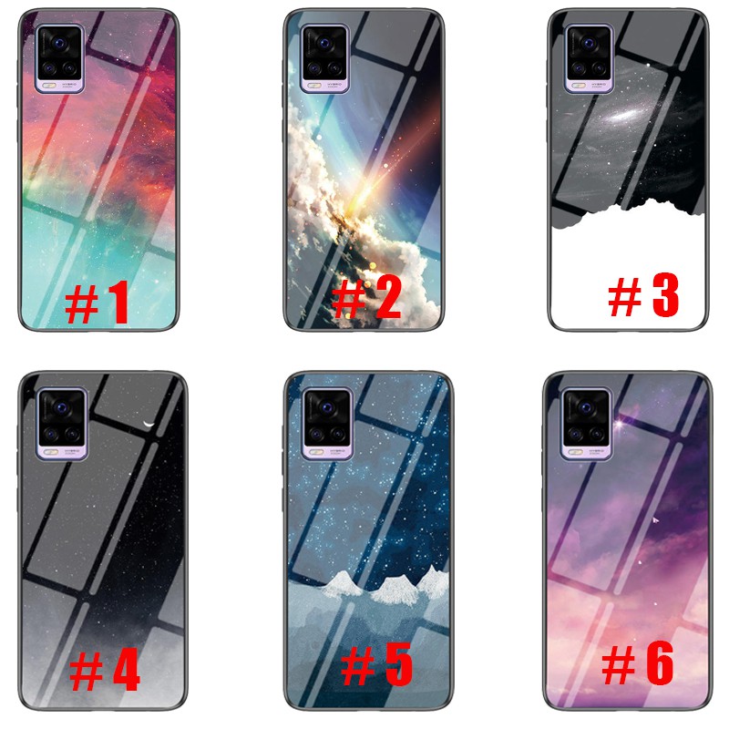 กรณี-realme-x3-superzoom-ฝาครอบกรณี-gradient-starry-glass-casing-เคสโทรศัพท์-realmex3-superzoom-back-cover