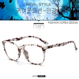 Fashion แว่นตา เกาหลี แฟชั่น แว่นตากรองแสงสีฟ้า รุ่น 2373 C-5 สีขาวลาย ถนอมสายตา (กรองแสงคอม กรองแสงมือถือ)