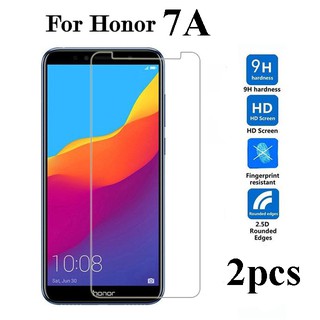 ฟิล์มกันรอยหน้าจอ 2 ชิ้นสําหรับ Honor 7a Huawei Y 6 Prime Enjoy 8e