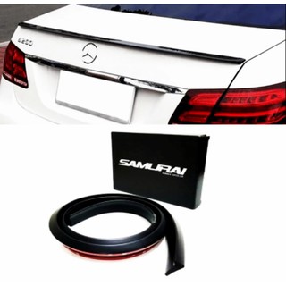 Ducktail spoiler ตูดเป็ด ลิ้นยาง ติดท้ายฝากระโปรง ใส่ได้ทุกรุ่น ความยาว 150*5*2 ซม. สีดำ ซามูไร samurai