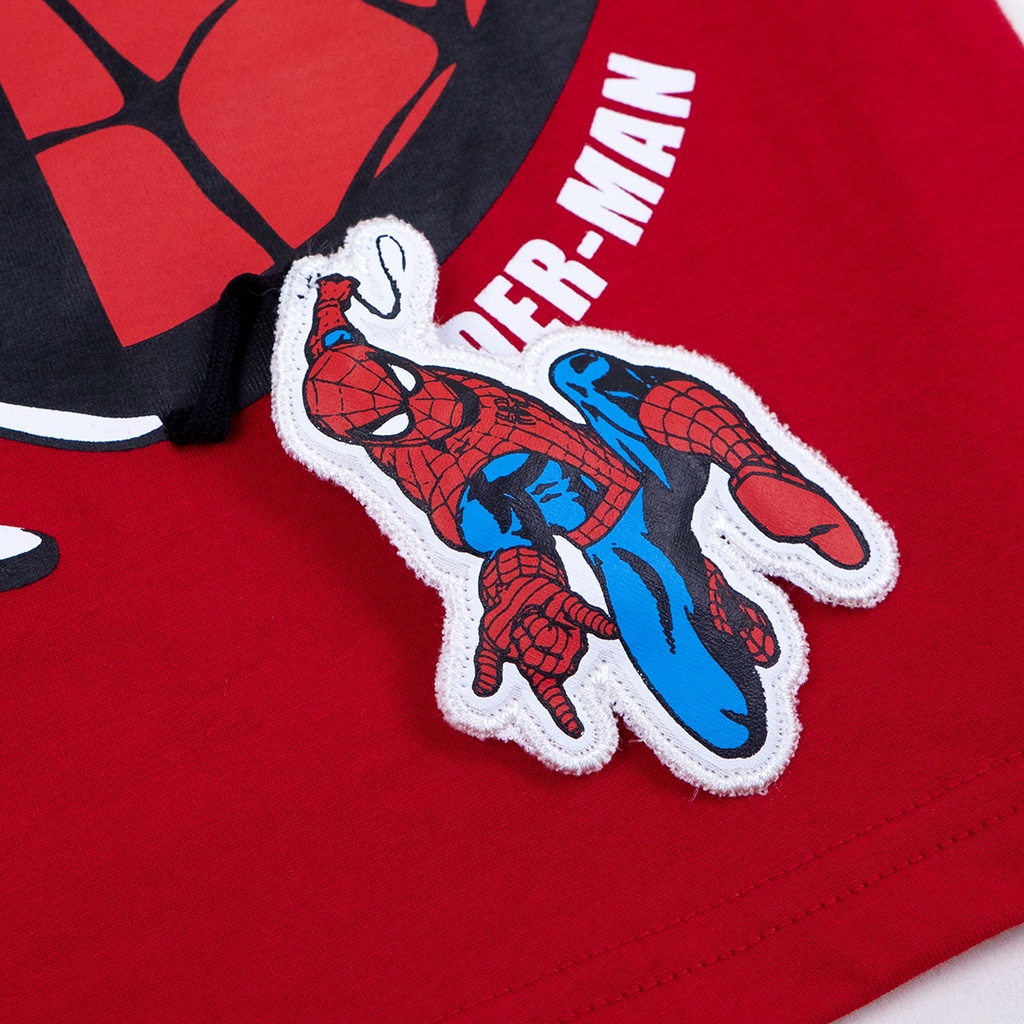 marvel-boy-spider-man-t-shirt-เสื้อยืดเด็ก-สไปเดอร์แมน-มีห้อยซาลาเปา-สินค้าลิขสิทธ์แท้100-characters-studio