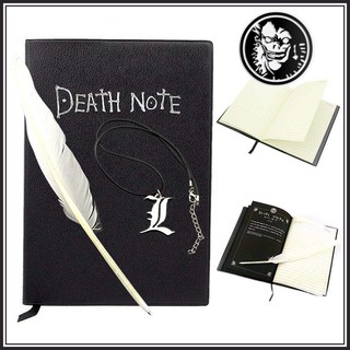 Ready Stock สมุดโน๊ตสมุดโน๊ตสร้อยคอหนังสือพร้อมจี้ขนนก Death Note Death Note