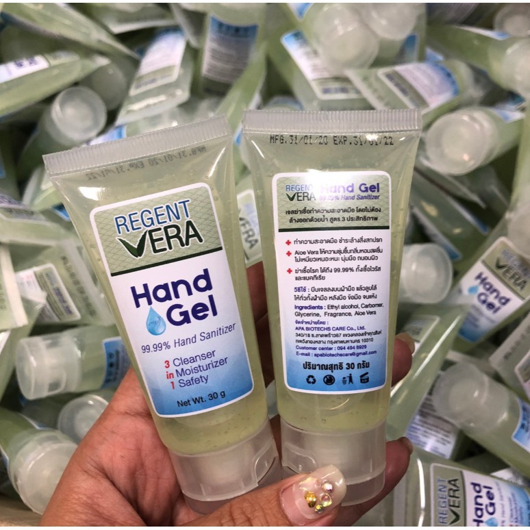 เจลล้างมือ-regent-vera-hand-gel-เจลทำความสะอาดโดยไม่ต้องล้างออก-ขนาดพกพา-30-ml