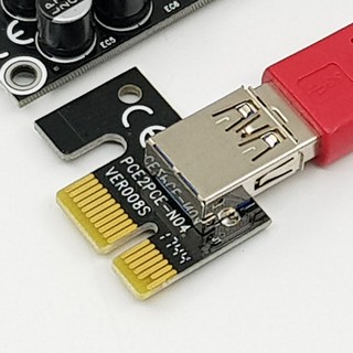 หัวเสียบไรเซอร์ PCIE x1 to USB 3.0 Port