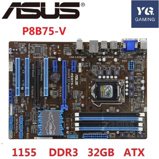 ราคาAsus P8B75-V Desktop Motherboard B75 Socket LGA 1155 i3 i5 i7 DDR3 32G uATX UEFI BIOS Original Used Mainboard On Sale