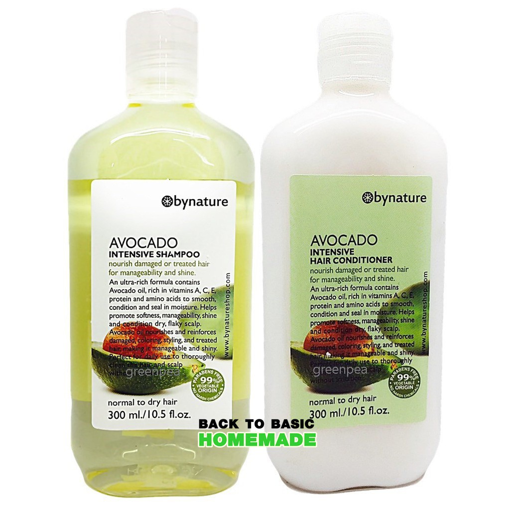 bynature-เซทแชมพูและครีมนวดอะโวคาโด300ml-avocado-intensive-shampoo-amp-conditioner