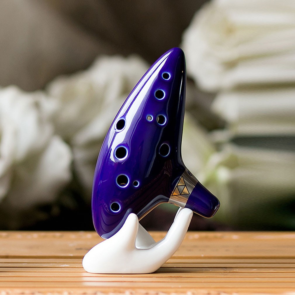 alto-c-legend-of-zelda-ocarina-ขลุ่ยเซรามิก-สีฟ้า-เครื่องดนตรี