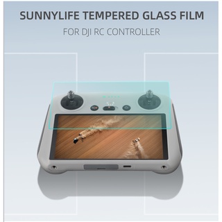 Sunnylifedji RC Pro ฟิล์มนิรภัย Mavic Mini 3 Pro พร้อมรีโมทคอนโทรลหน้าจอ HD ฟิล์มป้องกัน HD ฟิล์มป้องกันการระเบิด