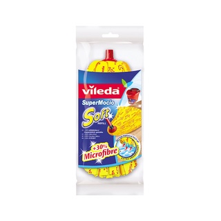 Chaixing Home ม็อบถูพื้นซุปเปอร์โมชิโอ ซอฟท์ รีฟิล VILEDA รุ่น (749) สีแดง