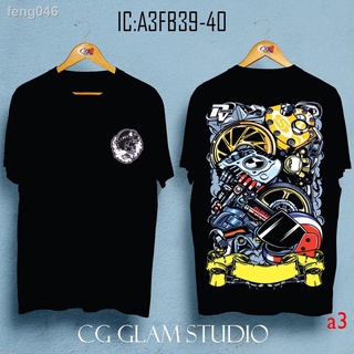 ๑☼△◆◄A3FB39-40 Motor race YELLOW UNISEX Streetwear Loose Oversize shirt (A3 PRINT )- S/M, L/XL &amp; XXL