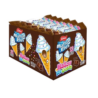 🍫Erko Mallow Plus เออโก้ แมลโลว์ ไอศกรีม แจม ฟิลลิง ช็อกโกแลต เฟลเวอร์ 180 กรัม