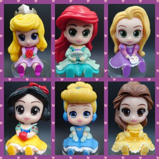 โมเดล เจ้าหญิง Disney Popmart ชุดหน้าสวย ครบชุด 6 ตัว 6 แบบ น่ารักมากๆ ราคาถูก