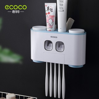 ecoco อุปกรณ์เก็บแปรงสีฟัน บีบยาสีฟันอัตโนมัติ