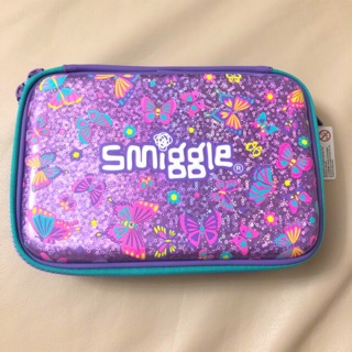 Smiggle double hardtop pencil case สีม่วงสะท้อนแสงประกายวิ้งค์ น่ารักมากๆ