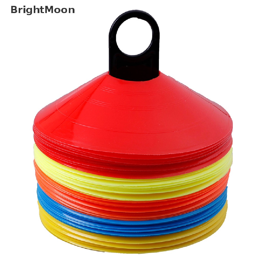 brightmoon-แผ่นมาร์กเกอร์-ทรงกรวย-สําหรับฝึกซ้อมฟุตบอล-10-ชิ้น-ต่อชุด