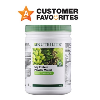 สินค้า Amway Nutrilite Soy Protein Powder Mixed Green Tea 450G (แท้ช็อปมาเลเซีย) ไม่มีซ้อน