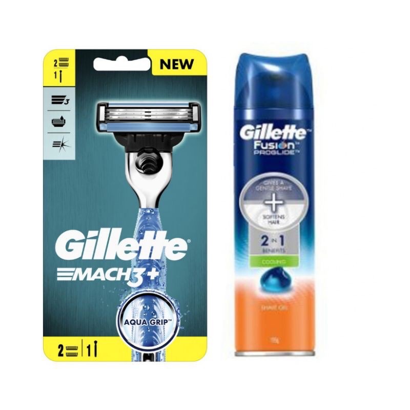 ย ลเลตต ม คทร พล ส ด ามพร อมใบม ด 2 ช น ท โกนหนวด Mach3 Shopee