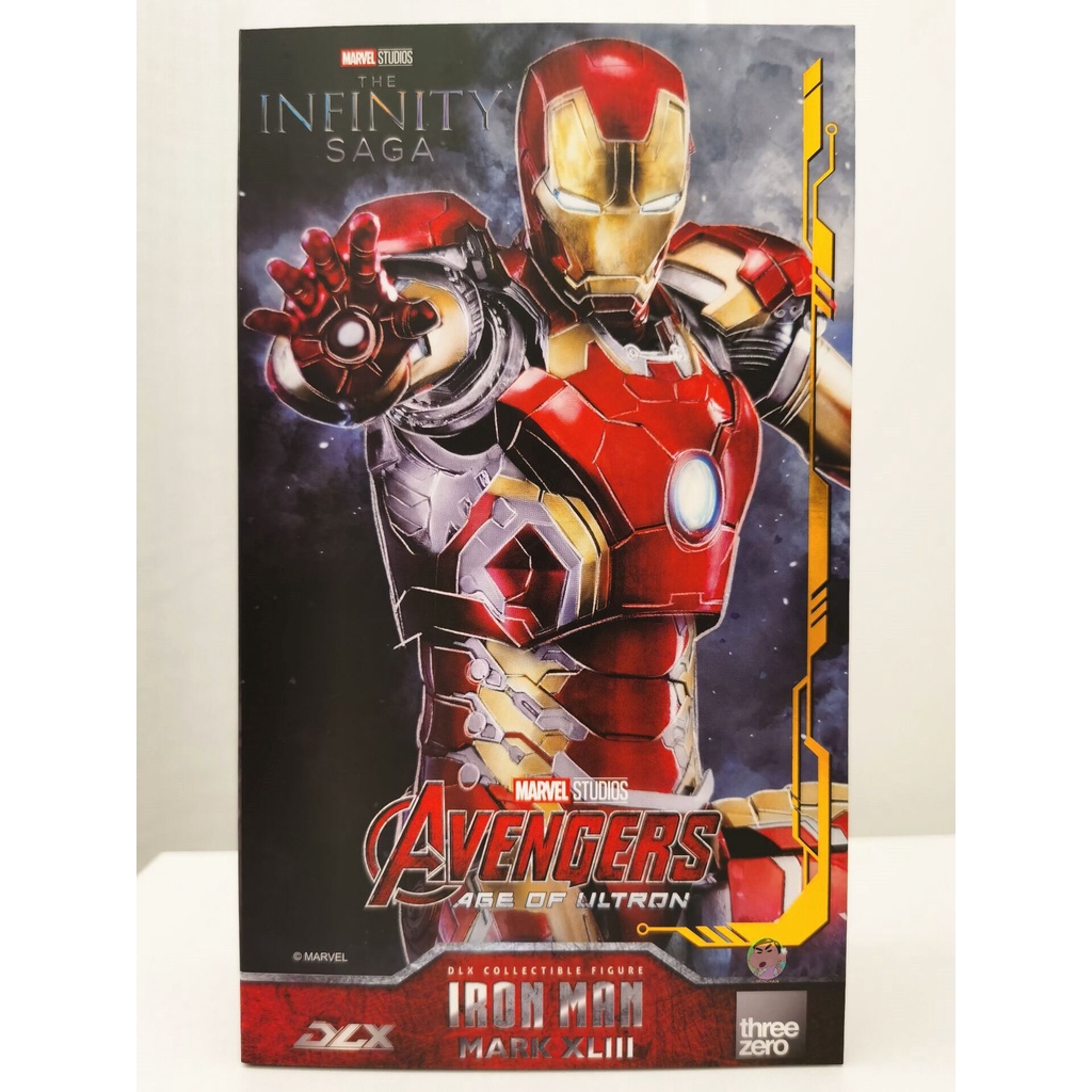 ThreeZero 3A 1/12 Marvel Avengers Iron Man MK XLIII MK43 Action Figure ...