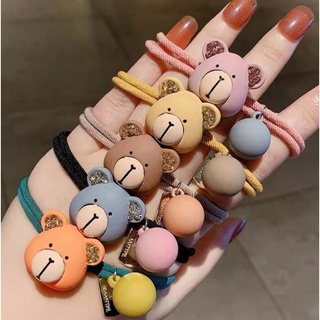 ยางมัดผม ยางรัดผมน้องหมี คละสี 🧸รัดผมได้ใส่ข้อมือได้  🧡💙🤎💛💕