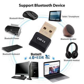 ภาพขนาดย่อของภาพหน้าปกสินค้าใหม่ล่าสุด  ตัวรับสัญญาณบลูทูธ CSR Bluetooth 4.0 USB adapter for PC LAPTOP WIN XP VISTA 7 8 10 จากร้าน newpower1 บน Shopee