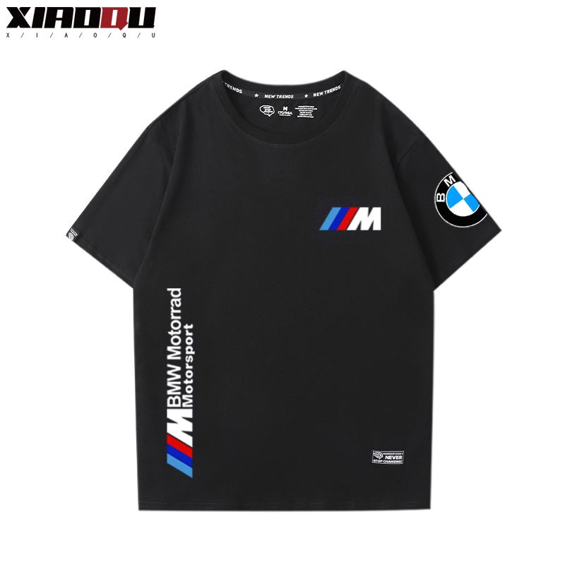 bmw-bmw-m-power-แผนกประสิทธิภาพคนรักรถเสื้อยืดแขนสั้นผู้ชายและผู้หญิงเสื้อผ้าครึ่งแขนสามารถปรับแต่งได้