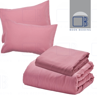 (SET) ชุดผ้าปูที่นอน สีชมพู (5ชิ้น)