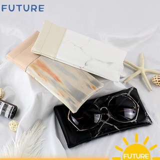 สินค้า Future กระเป๋าใส่แว่นตาอ่านหนังสือ แว่นกันแดด หนัง PU นิ่ม แบบพกพา หลากสี แฟชั่น สําหรับทุกเพศ