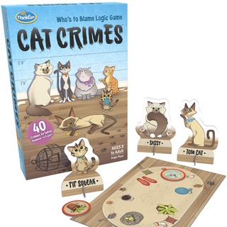 ThinkFun: Cat Crimes – Who’s to Blame Logic Game [BoardGame]