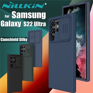 NILLKIN เคส Samsung Galaxy S22 Ultra รุ่น CamShield Silky Sillicone PC Phone Back Cover case