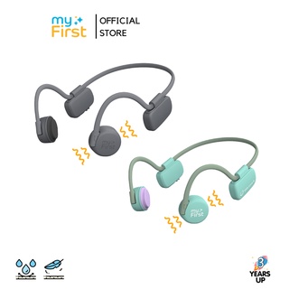 ราคาMYFIRST® หูฟังเด็ก มีไมค์ ไร้สาย Wireless Bone Conduction Headphones (ประกันศูนย์ไทย 1 ปี) หูฟังบลูทูธ สำหรับเด็ก เรียนออนไลน์ เล่นเกมส์ Kids Earbuds