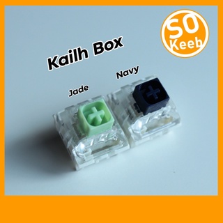 ภาพหน้าปกสินค้าNovelKeys x Kailh Box Thick Clicks Jade และ Navy Switch (Clicky) 10 ชิ้น Mechanical Keyboard Switch ที่เกี่ยวข้อง