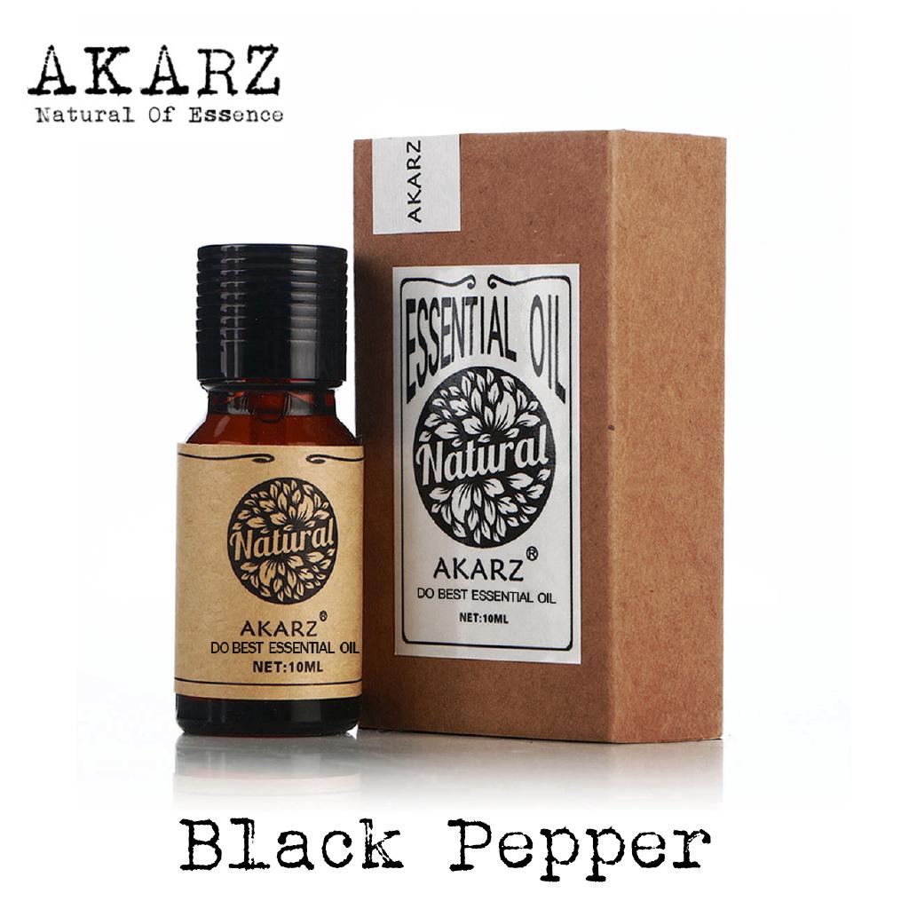 Black Pepper Essential Oil AKARZ พริกไทยดํา  น้ำมันหอมระเหย นักบุญ การดูแลผิว การดูแลร่างกาย นวดฮ่องกง