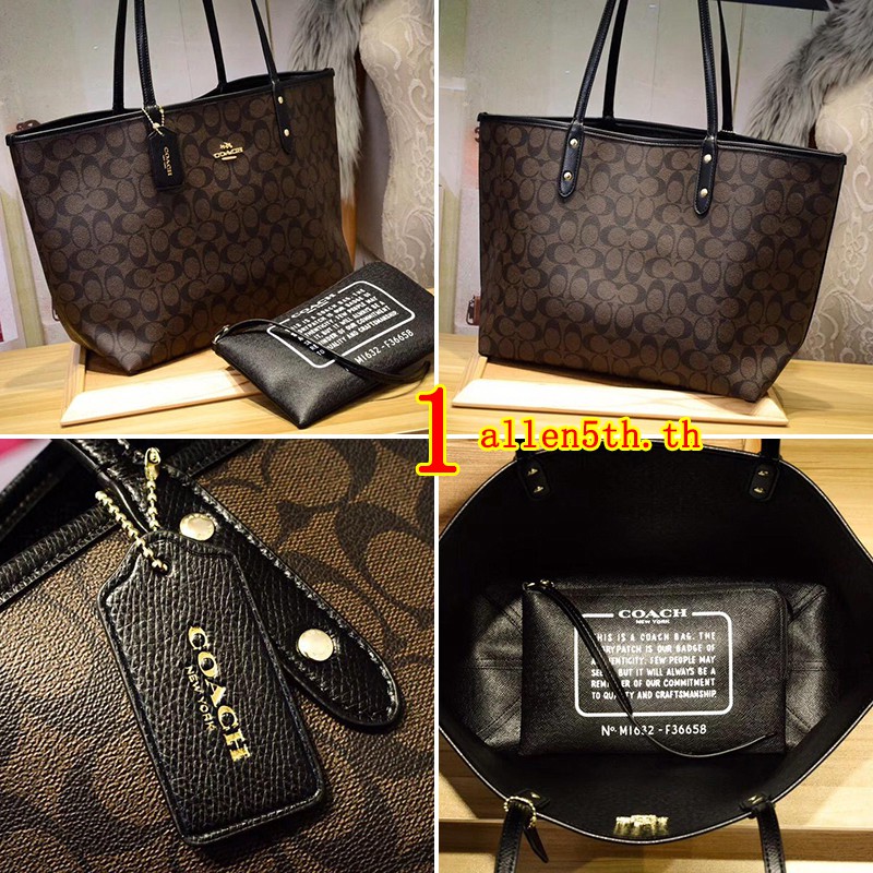 พร้อมส่งกระเป๋า-coach-แท้-f36658-กระเป๋าสะพายข้างผู้หญิง-กระเป๋าช้อปปิ้ง-shopping-bag-กระเป๋าถือ