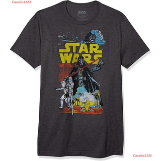 Carelin1188 Star Wars Mens Rebel Classic Graphic T-Shirt ดพิมพ์ลาย ดผ้าเด้ง คอกลม cotton แฟชั่น เสื้อคู่ชายหญิง 2022
