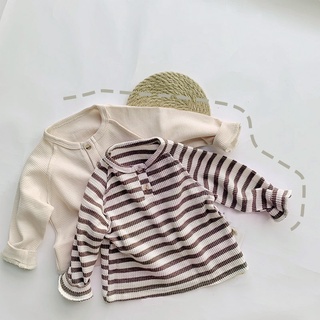 Bobora เสื้อยืดลําลอง แขน Raglan เข้ากับทุกการแต่งกาย สไตล์เกาหลี แฟชั่นฤดูใบไม้ร่วง สําหรับเด็กผู้ชาย และผู้หญิง